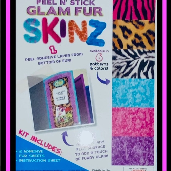 Bundle of Grafix Peel N' Stick "Glam Fur" SKINZ - Picture 2 of 12